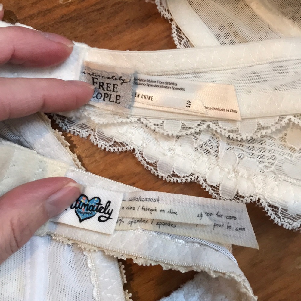 FREE PEOPLE S *Bundle of 3* Lace Halter Bras, Gown - Picture 6 of 8